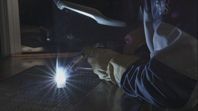 Brennerintegrierte Schweißrauchabsaugung